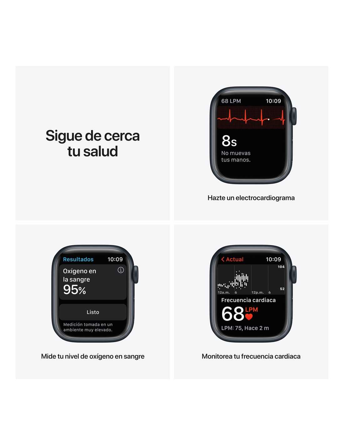 Apple Watch Series 7 GPS + Cellular - 45mm Midnight Aluminium Case/Midnight  Sport Band