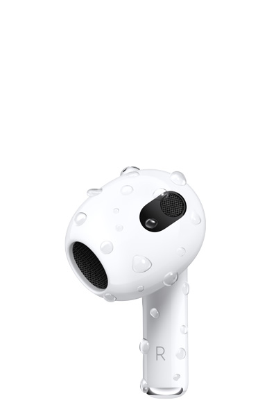  Apple Auriculares inalámbricos AirPods (3ª generación) con  funda de carga Lightning. Audio espacial, resistente al sudor y al agua,  hasta 30 horas de duración de la batería. Auriculares Bluetooth para iPhone  